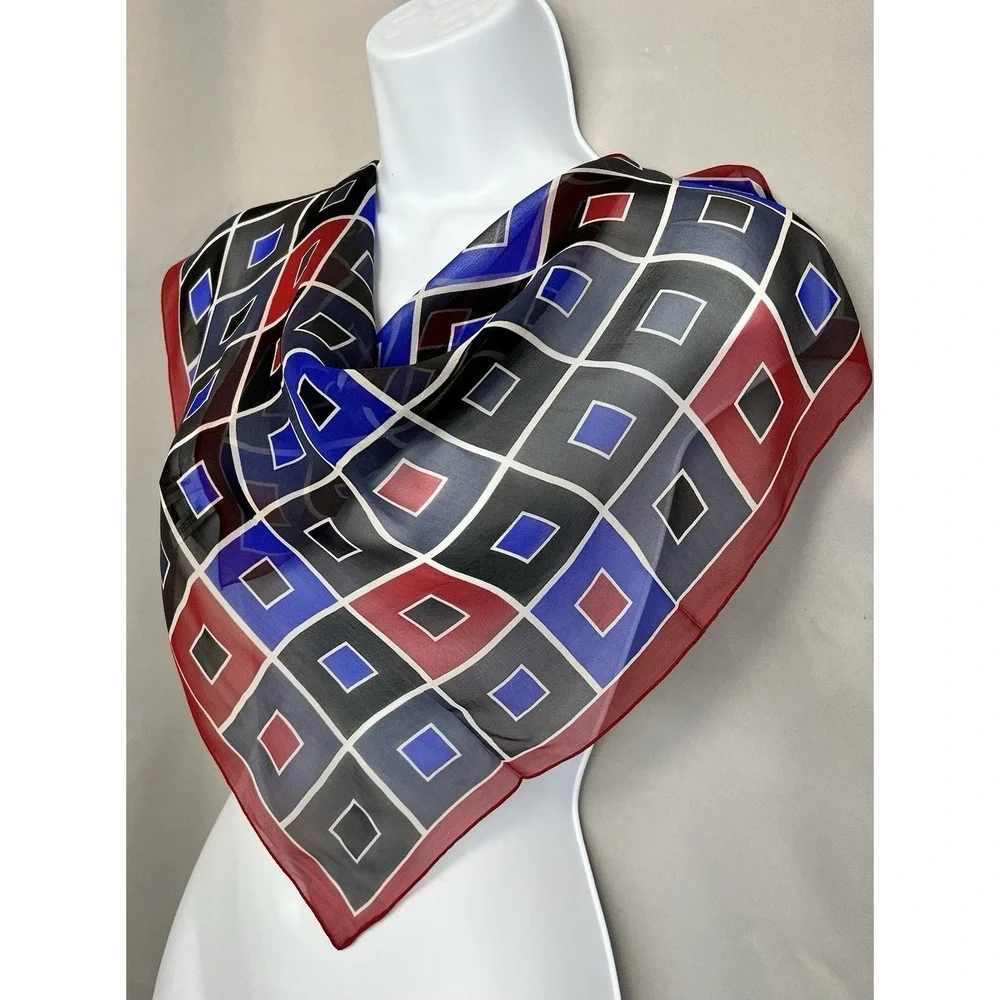Vintage Petite Sophisticate Scarf 100% Silk 20